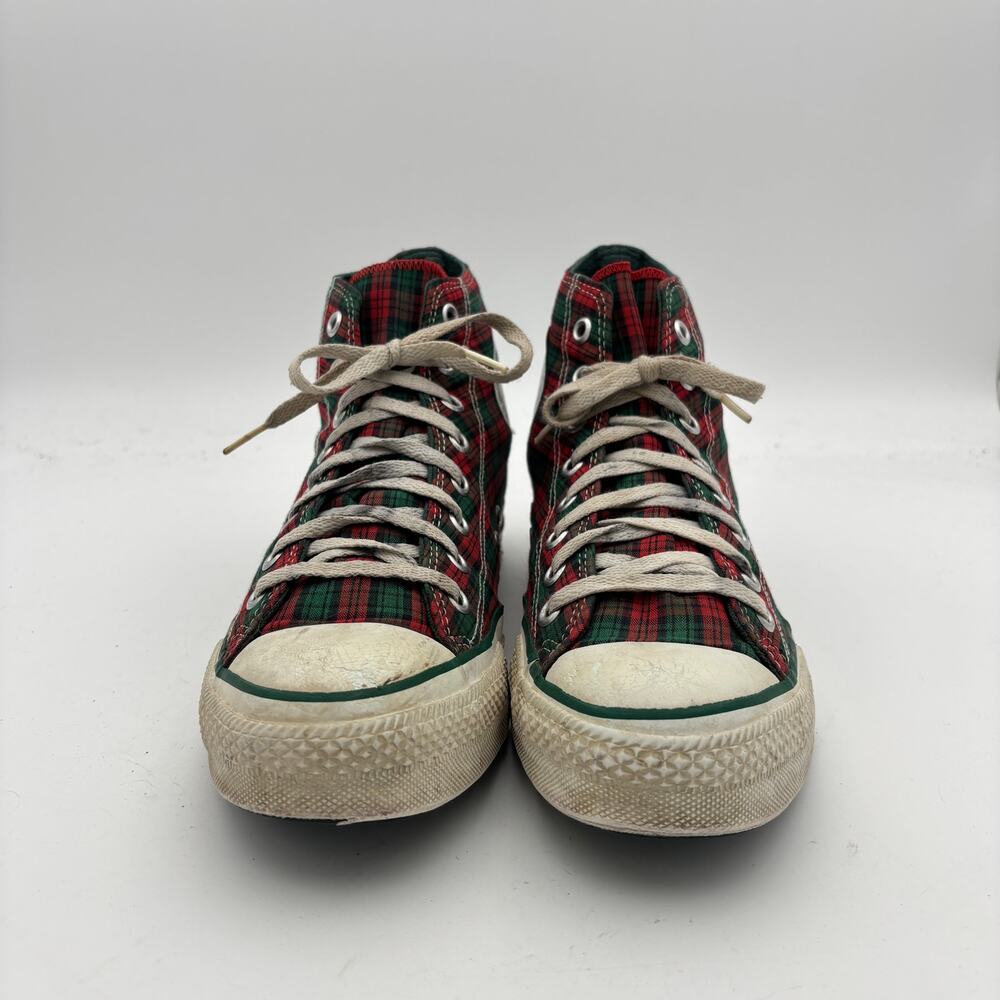 Vintage 90s Converse Chuck Taylor All Star Sneakers Shoes Men's 8.5 Christmas - Picture 2 of 16